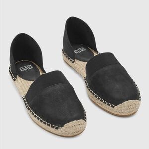 Eileen Fisher Black and Tan Espadrilles